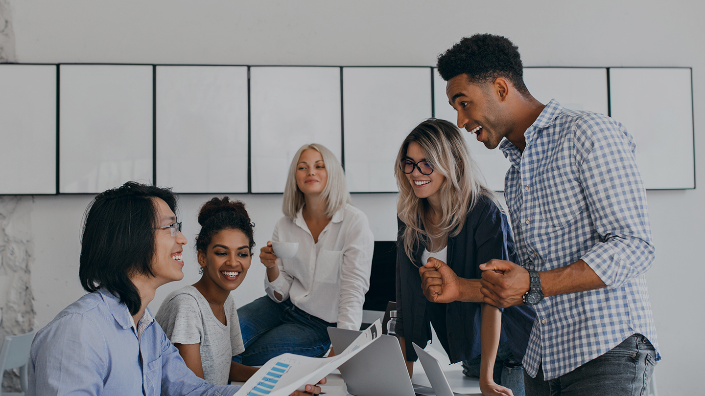 Colleagues in a meeting